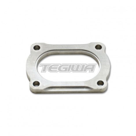 Vibrant Performance Exhaust Flange 4-Bolt Nominal 3.00in Oval 0.375in thick
