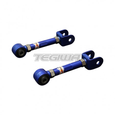 HARDRACE ADJUSTABLE REAR TRACTION RODS WITH HARDENED RUBBER BUSHES 2PC SET NISSAN 200SX S13 300ZX Z32 SKYLINE R32 R33