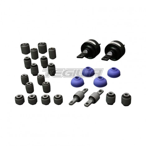 HARDRACE HARDENED RUBBER COMPLETE BUSHING KIT 26PC SET HONDA CIVIC CRX EF USDM 88-91