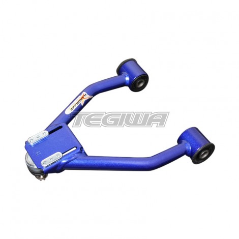 HARDRACE ADJUSTABLE FRONT UPPER CAMBER ARMS WITH HARDENED RUBBER BUSHES 2PC SET MAZDA MX5 MIATA 89-97