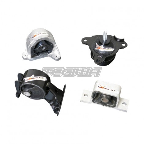 HARDRACE STREET VERSION HARDENED RUBBER AUTO ENGINE MOUNT 4PC SET HONDA INTEGRA/HONDA STREAM 02-06