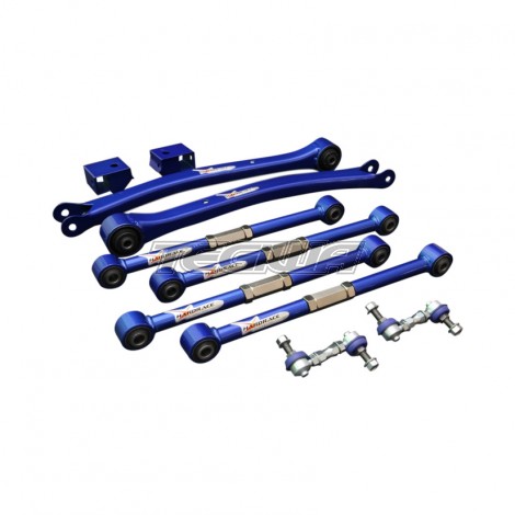 HARDRACE ADJUSTABLE REAR ARMS WITH HARDENED RUBBER BUSHES 10PC SET SUBARU IMPREZA GC GG LEGACY BD BG BK