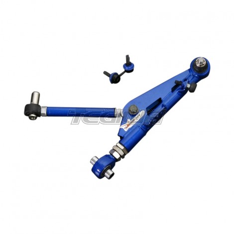 HARDRACE ADJUSTABLE 25MM EXTENDED FRONT LOWER CONTROL ARMS AND DROP LINKS  V2 WITH SPHERICAL BEARINGS 4PC SET NISSAN 200SX S13