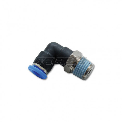 Vibrant Performance Male Elbow Pneumatic Vacuum Fitting for use with 1/4in OD Tubing