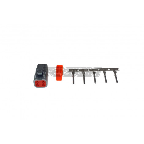 AEM Dtm-Style 4-Way Plug Connector Kit Includes Plug Plug Wedge Lock & 5 Female Pins