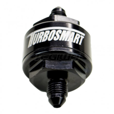Turbosmart Billet Turbo Oil Feed Filter 44um AN-3 - Black