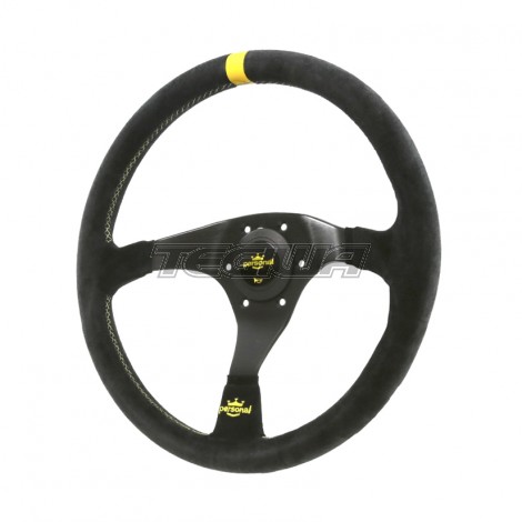 PERSONAL TROPHY SUEDE LEATHER STEERING WHEEL 350MM