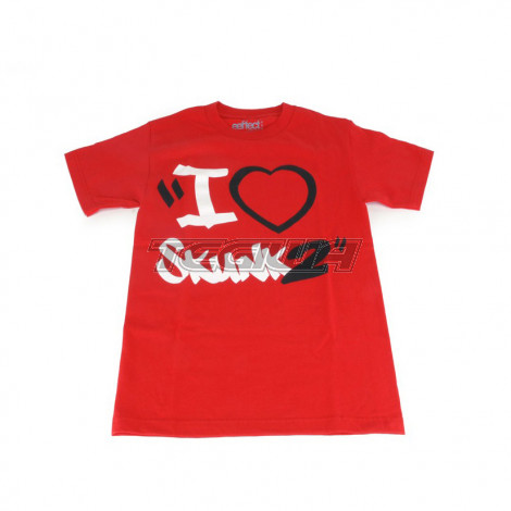 SKUNK2 I HEART SKUNK2 T-SHIRT RED