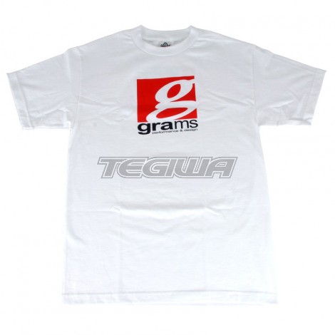 GRAMS PERFORMANCE & DESIGN LOGO TEE WHITE - XL