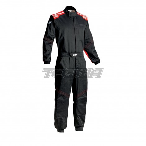 OMP BLAST EVO OVERALL BLACK/RED SIZE 54 - CLEARANCE
