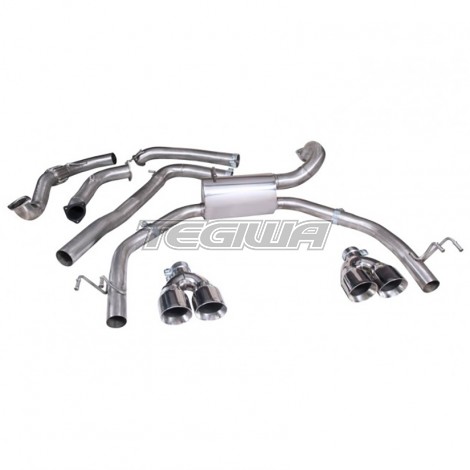 Cobra Catback Exhaust System Non-Resonated Honda Civic Type R FK2 15-17