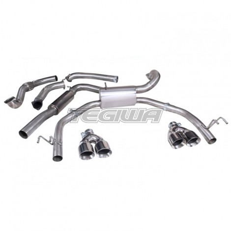 Cobra Catback Exhaust System Resonated Honda Civic Type R FK2 15-17