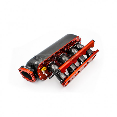 PracWorks Carbon Fibre Intake Manifold 20 Degree Plenum with Fuel Rail Honda K-Series