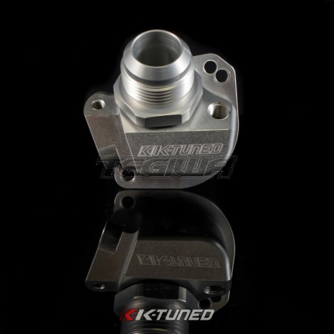 K-Tuned B/D Series Lower Thermostat Housing with 16AN and Hose End Fitting