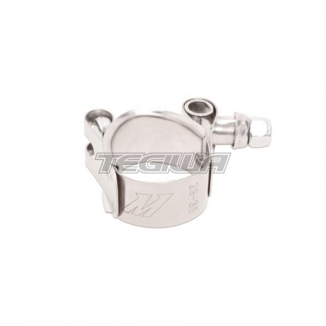 MISHIMOTO STAINLESS STEEL T-BOLT CLAMP, 1.14" - 1.37" (29MM - 35MM) 