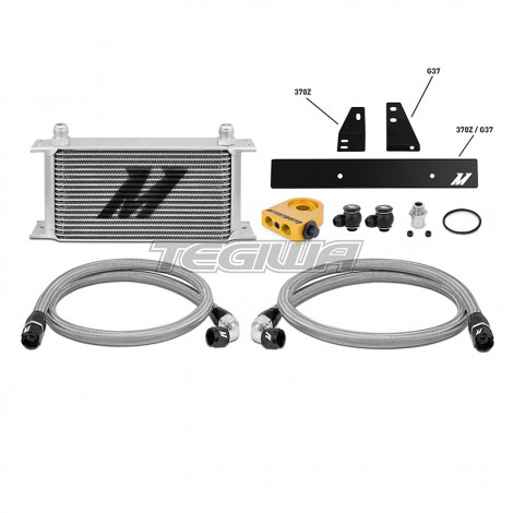 MISHIMOTO OIL COOLER KITS - DIRECT FIT NISSAN 370Z 2009+/INFINITI G37 2008+ (COUPE ONLY) THERMOSTATIC OIL COOLER KIT