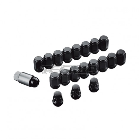 Mugen Wheel Black Nuts & Locking Set M14x1.5 Honda Civic Type R FK2 FK8 FL5 15+ (For Aftermarket Wheels)