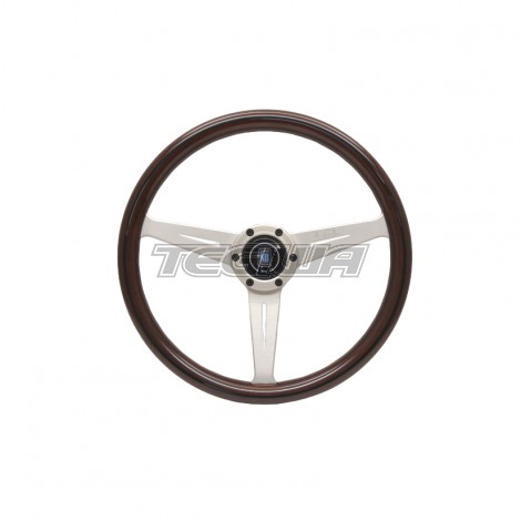 Nardi ND Classic 360mm Wood Steering Wheel White Spokes Visible Screws