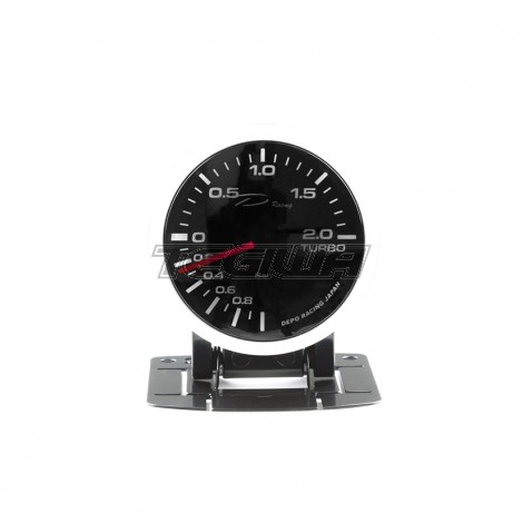 DEPO RACING PK-WA 52MM LED BOOST GAUGE -1BAR -2BAR WITH WARNING AND PEAK/ CONTROL BOX