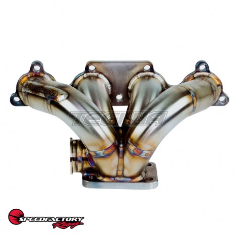 SpeedFactory Mini-Ram Turbo Manifold, Honda H Series, T4 Flange w 44-46mm V-Band WG