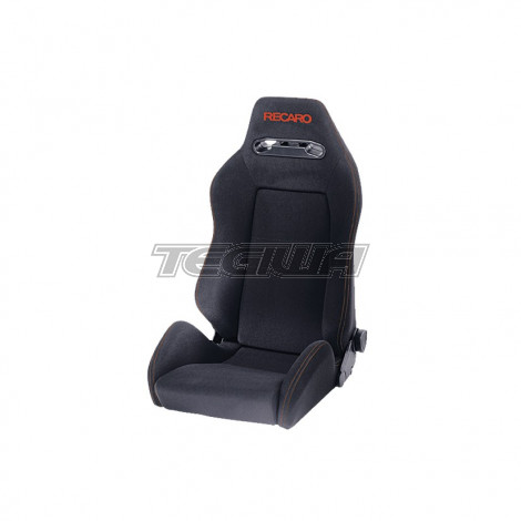 Recaro Speed Reclining Sports Seat Black with Red Stitching