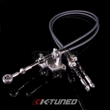 K-Tuned Race-Spec Shifter Cables with Trans Bracket- K24Z7 Transmission/RSX Type S Selector/RSX Style Shifter