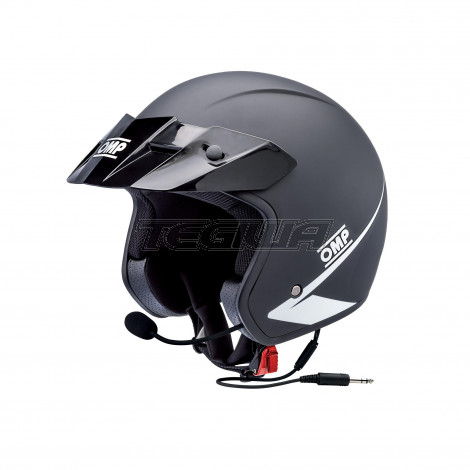 OMP Star-J Open Face ABS Racing Helmet with Intercom