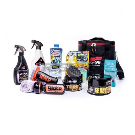 Soft99 Premium Detailing Kit - Dark/Light Inc. Product Bag