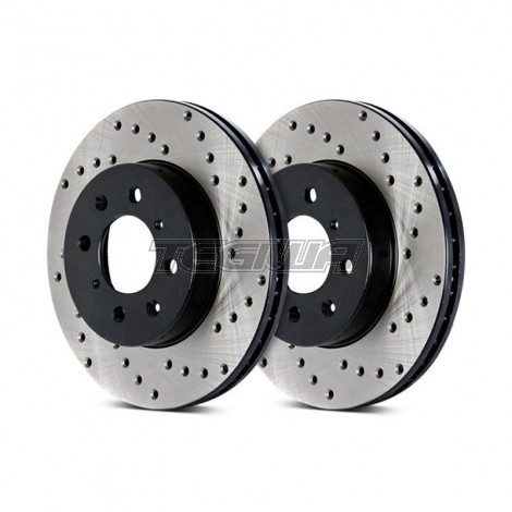 Stoptech Drilled Brake Discs (Front Pair) Nissan 300ZX (Z32) 90-94 