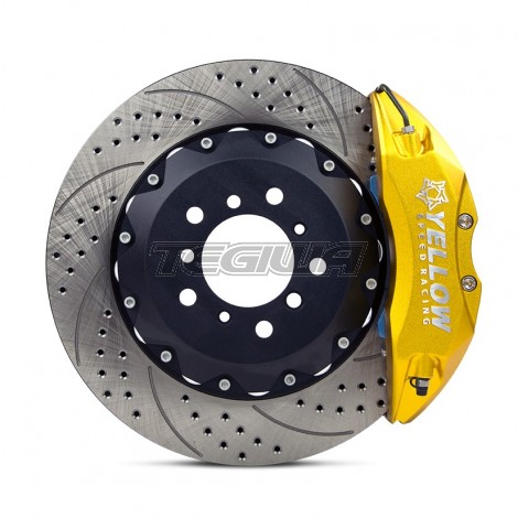 YELLOW SPEED FRONT 356MM 6 POT BBK FLOATING DISC BMW E46 M3 CUP SPEC