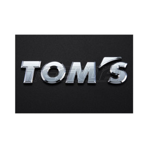TOM'S Logo Chrome Emblem Toyota Yaris