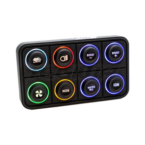 Link Engine Management 8 key (2x4) CAN Keypad with interchangeable 15mm inserts (sold separately)