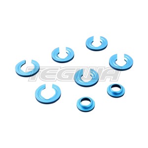 HARDRACE REAR SUBFRAME BUSH COLLARS 8PC SET LEXUS IS300 GS300 SC430 TOYOTA JZX110 98-05