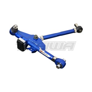 HARDRACE ADJUSTABLE FRONT LOWER CONTROL ARM AND TENSION RODS WITH SPHERICAL BEARINGS 4PC SET NISSAN 200SX S13 300ZX Z32 SKYLINE R32