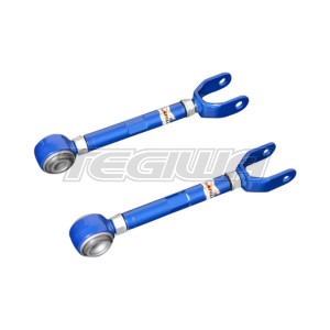 HARDRACE ADJUSTABLE REAR TRACTION ROD WITH HARDENED RUBBER BUSHES 2PC SET NISSAN 370Z Z34