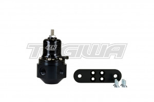 AEM High Capacity Universal Adjustable Fuel Pressure Regulator Black Anodized Inlet