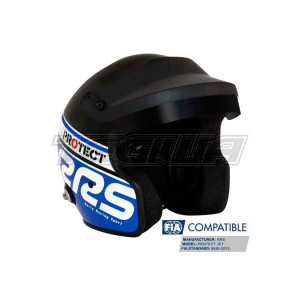 RRS Protect Open Face Helmet Fia 8859-2015 Blue and Black