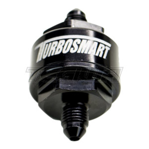Turbosmart Billet Turbo Oil Feed Filter 44um AN-3 - Black