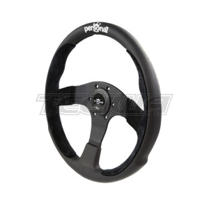 PERSONAL POLE POSITION SUEDE LEATHER STEERING WHEEL 350MM