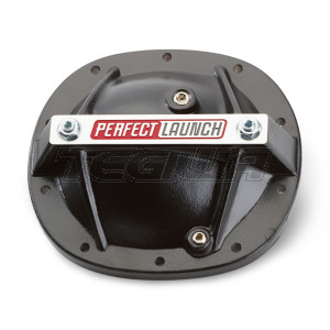 Proform Rear End Cover GM 7.5 Bolt 8.2 8.5 Aluminum Black with Perfect Launch Logo
