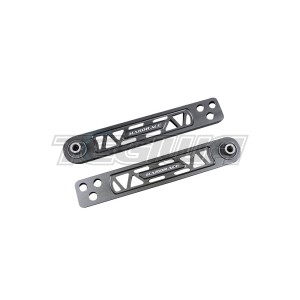 HARDRACE HARDENED RUBBER REAR LOWER CONTROL ARM BLACK HONDA INTEGRA DC5 CRV 02-06