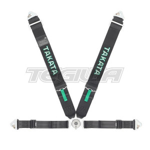 TAKATA RACE 4 HARNESS SNAP-ON BLACK FIA APPROVED