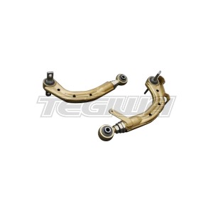 HARDRACE GOLD ADJUSTABLE REAR CAMBER KIT V3 WITH HARDENED RUBBER BUSHES 2PC SET HONDA CIVIC FD SI 06-11