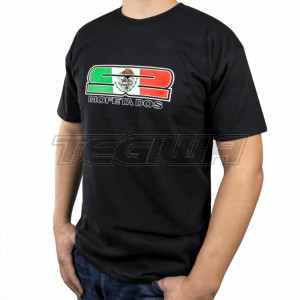 Skunk2 Mexico Flag Men's T-Shirt Black MD 