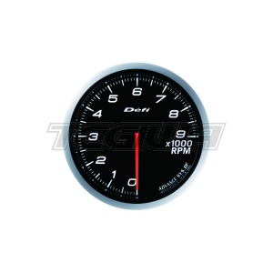DEFI 80MM ADVANCE BF TACHO/RPM GAUGES WHITE