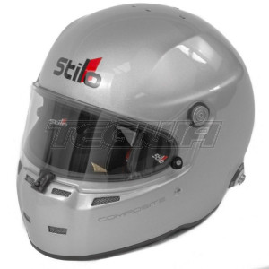 MEGA DEALS - Stilo ST5 FN Composite Helmet - Snell/FIA Approved Silver - XL 61cm