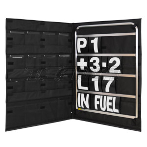BG Racing Standard Pit Board with Numbers and Bag
