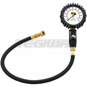 BG Racing 2.5in Tyre Pressure Gauge 0-60 Psi/0-4 Bar