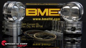 SpeedFactory / BME Honda B-Series Outlaw Pistons Lateral Gas Ported (-8cc) 9.5:1 CR