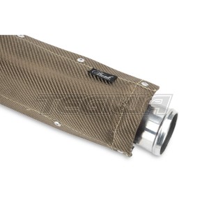 Funk Motorsport Clamp on Exhaust Heat Shield (Titanium or Carbon Fibre)